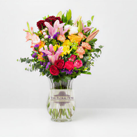 Floral Fiesta-Vase of Mixed Flowers